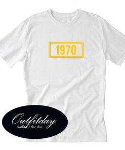 1970 Yellow Font T shirt