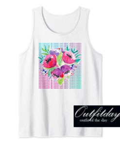 Womens Floral Tank Top