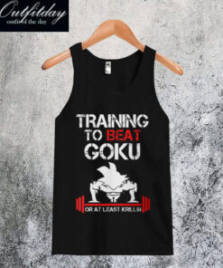 Training In Saiyan Gym To Beat Goku Tanktop